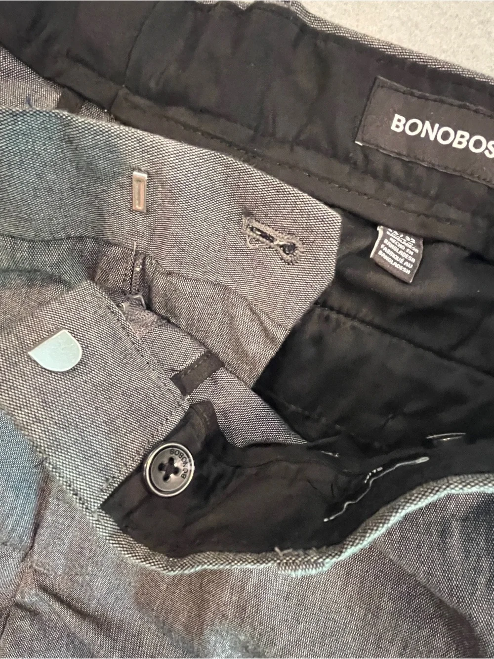 Bonobos Men's Charcoal Gray Dress Pants
